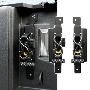 [Fits 20-26 Gladiator JT] 2PCS Retractable Ratchet Straps Compatible with 2020-2026 Jeep Gladiator JT Retractable Tie Down Straps Replacement for 2020-2026 Jeep Gladiator Accessories