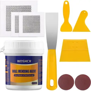 Drywall Repair Kit Drywall Hole Repair Patch Kits Wall Spackle Repair Paste with 8.5OZ White Wall Repair Putty with Scraper, Wall Surface Hole Fill Quick and Easy Solution (1Pack)