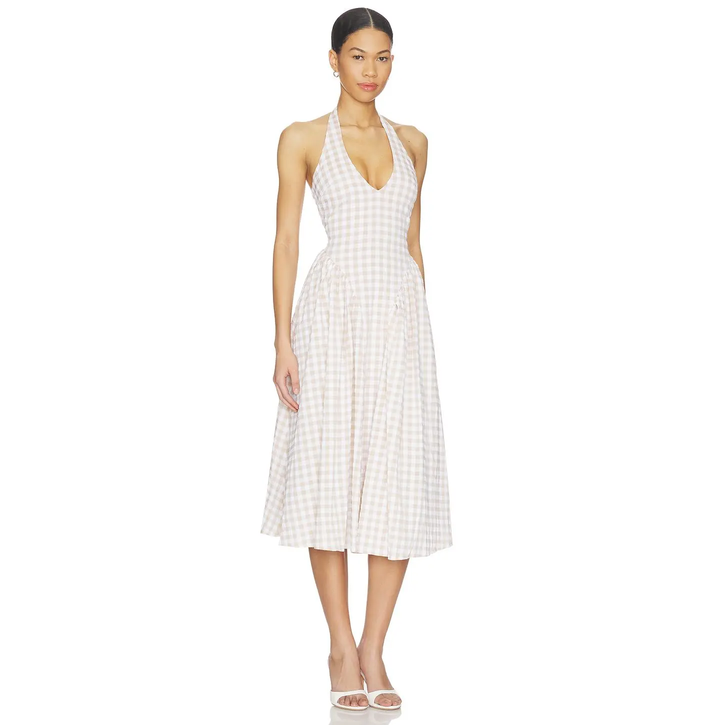 MORE TO COME Lottie Halter Maxi Dress in Red Gingham - TikTok Shop MORE TO COME Lottie Halter Maxi Dress in Red Gingham - TikTok Shop