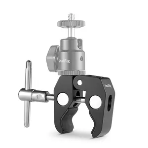 SmallRig Super Clamp with 1/4 and 3/8 Thread for Cameras, Lights, Umbrellas, Hooks, Shelves, Plate Glass, Cross Bars, etc - 735