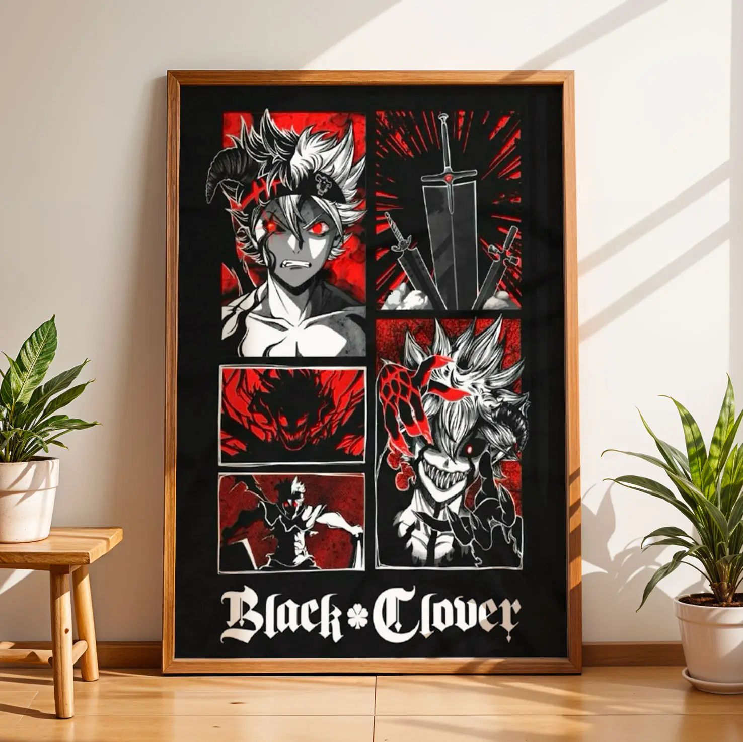 Black Clover Anime Print, Manga Poster Unframed,  Japanese  Anime Gift For Fan, Manga Poster, Wall Art, Wall decor, Home Decor, Birthday Gift.