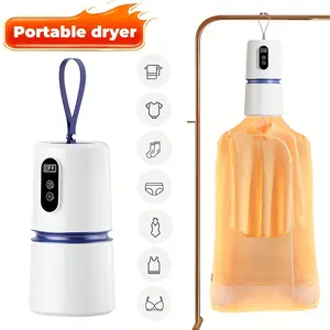 Mini Portable Dryer, Small Household Clothes Drying Tool for Travel and Home Use, Foldable Portatile Compact Suitable for Children's Outfits & UnderwearBuilt-In High-Temperature Protection, 200w, Dries Underwear in 15 Minutes
