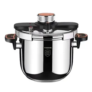 Large Capacity Pressure Cooker, 1 Count Stainless Steel Induction Household Pressure Cooker, Explosion-proof Design Pressure Cooker for Home Kitchen Cookware