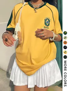 Brazil Team Football Jersey, Classic, Casual Versatile Design, Perfect for Daily Wear & Sports Events, Soccer Shirt