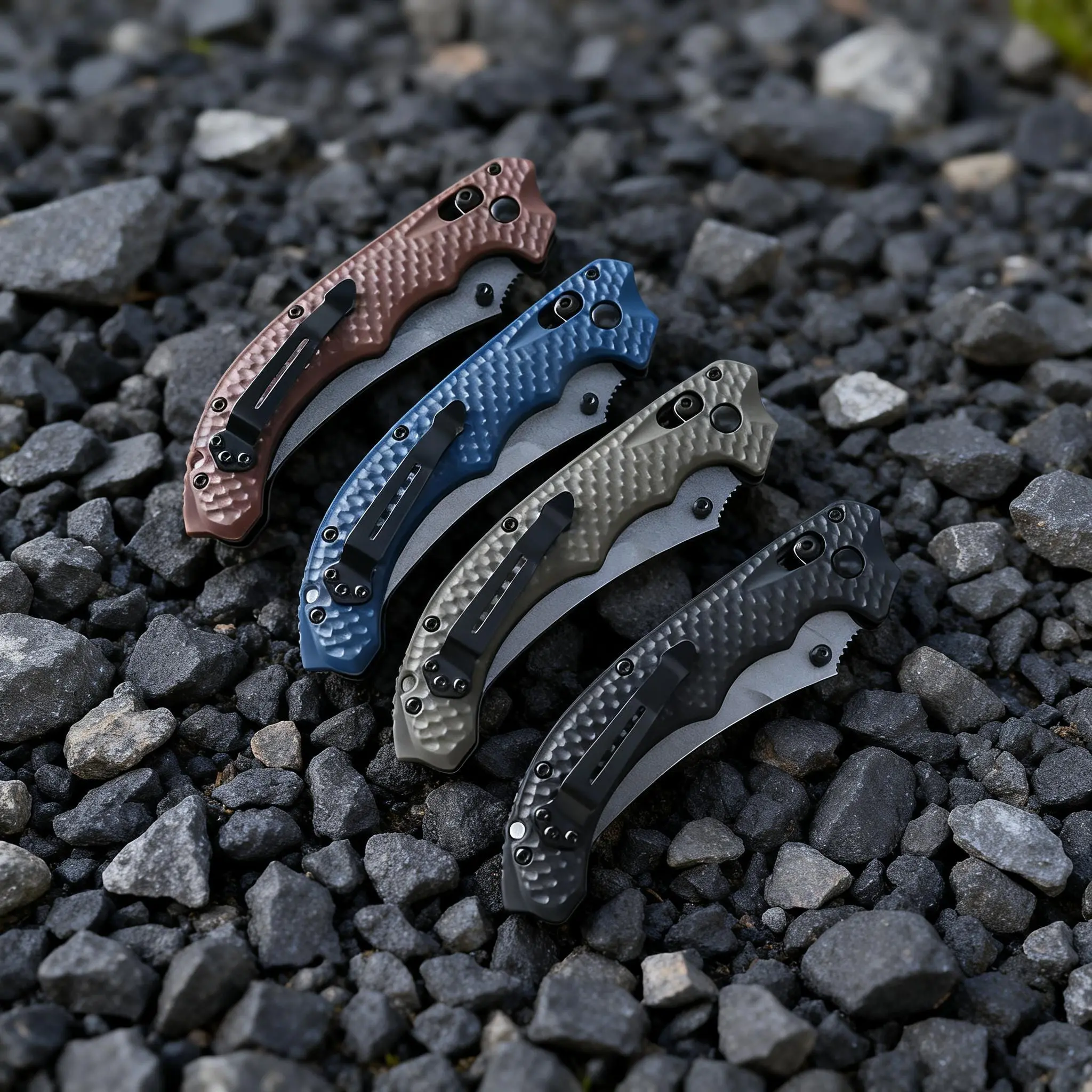 3#H865 Compact EDC Knife is a high-quality, portable folding knife featuring a sharp, curved blade—an essential tool for camping, fishing, and everyday use. Camouflage