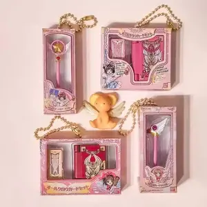 Card Captor Sakura Gashapon Toys Bird-headed Staff Anime Figure Magic Prop Model Pendant Toys