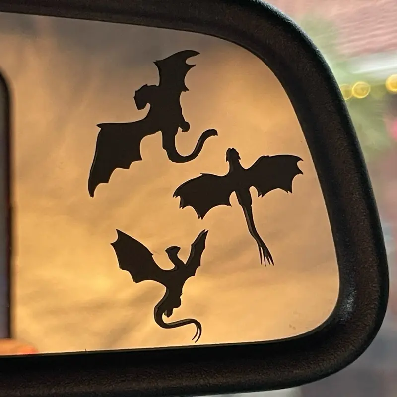 Dragon Review Mirror Decals #fourthwing #ironflame