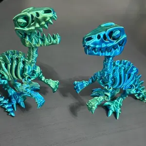 Raptor skeleton flexi buddy 7”