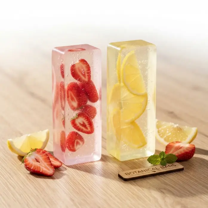 Long Fruit Series Squishy Stress Relief Toys - Reusable Strawberry, Orange, Ice Cube-Shaped Jelly Fidget Toys for Squeezing