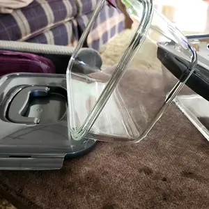 LocknLock Set of 2 Deep Glass Rectangle Baker w/ Handle Lids