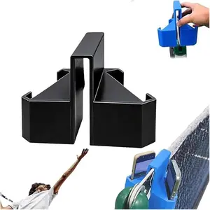 Tennis Net Camera Mount, Two Perspectives Net Mount Phone Holder, Courtside Phone Mount for Match Recording, Training Analysis&Live Streaming, Capture Every Match Like a Pro (Black)