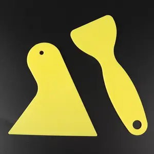 Car Film Scraper Tool Car Adhesive Removal Plastic Scraper Triangle Scraper Car Gourd-Type Water Scraper Blade