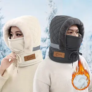 1 Piece Women's 3-in-1 Face Mask Balaclava Neck Warmer Hat-Convertible Beige/Black, Adjustable Band, Lightweight Winter Accessories, Suitable for Skiing, Outdoor and Cold Weather, Hand Wash Multi-Functional Mask and Neck Protection