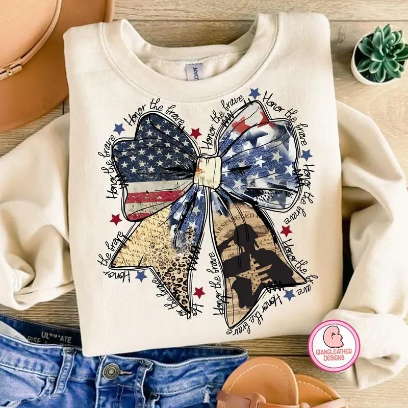 Coquette American 2025 T-Shirt, American Flag Shirt, 4th of July Shirt, Memorial Day Shirt, Gift For Everyone, Full Size, Full Color