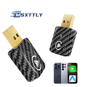 MSXTTLY 2026 Wireless CarPlay Adapter for iPhone & Android | Car Electronics, Car Interior Accessories & Electronic Charger Dongle for 2017+ Car Models with OEM Wired CarPlay & Android Auto