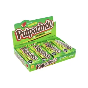Pulparindo Watermelon Flavored Mexican Candy Tamarindo Bar Sandia 20 Count