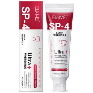 Elaimei Sp-4 Probiotic Whitening Oral Care Toothpaste 120g, Contains 4 Types of Probiotics, Fluoride-Free, Brighten Teeth, Mint Flavor Fresh Breath