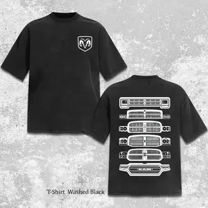 Retro Dodge Ram Evolution Grille Vintage Men's Short Sleeve Cotton, Ram Truck Off-Road Apparel, Ram Classic Pickup Tee, Square Up Retro Shirt, Automotive Clothing Menwear, Old School Pickup Graphic Tee, Pickup Truck Lover Gift