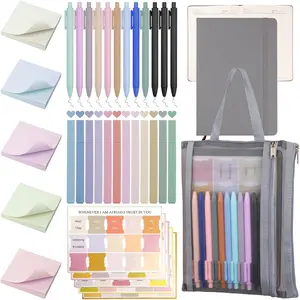 Bible Study Supplies,Bible Journaling Kit,Study Kit with Journal,12 No Bleed Highlighters,12 Gel Pens,75Tabs, 400 Sticky Notes,Christian Gifts for Women Men