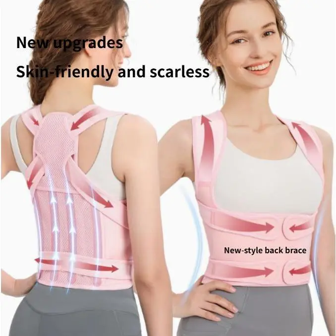 Adjustable Posture Strap - New-Style Back Brace for Spine Alignment, Shoulder & Back Support, Spine Opening, Breathable Hunchback Correction, Pressure-Correcting Waistband for Office Work