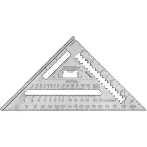 & Tool RAS-1B Johnny Square Aluminum Rafter, 7", Silver, 1 Square