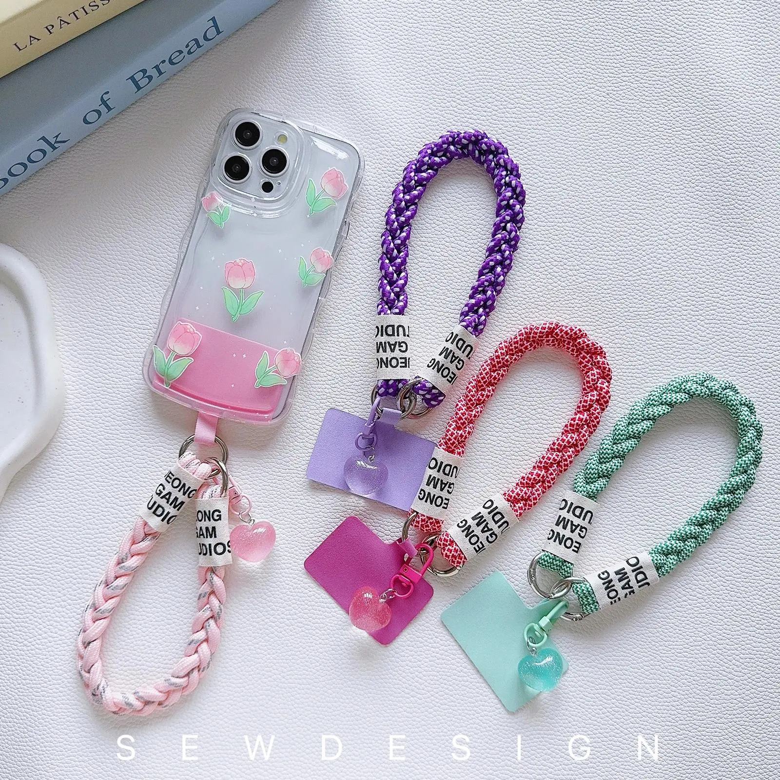Universal Smartphone Lanyard - Newly Upgraded Thick Durable Braided Short Rope, Multi-Purpose Mobile Accessory for Cellphone Anti-Loss Hand Pull, Accessories