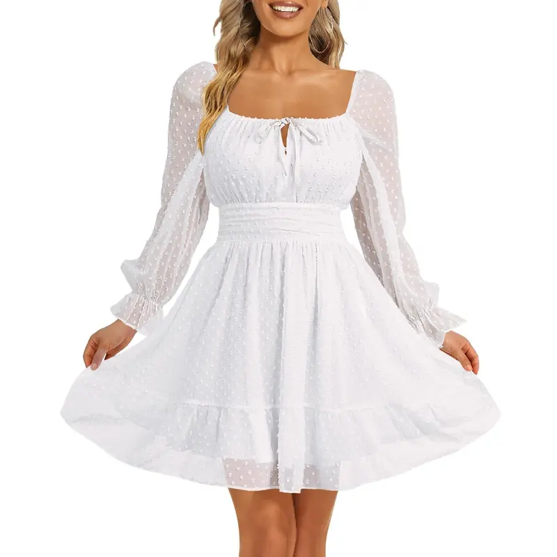 nightcap costes long-sleeve lace maxi dress White Lace Maxi Dress