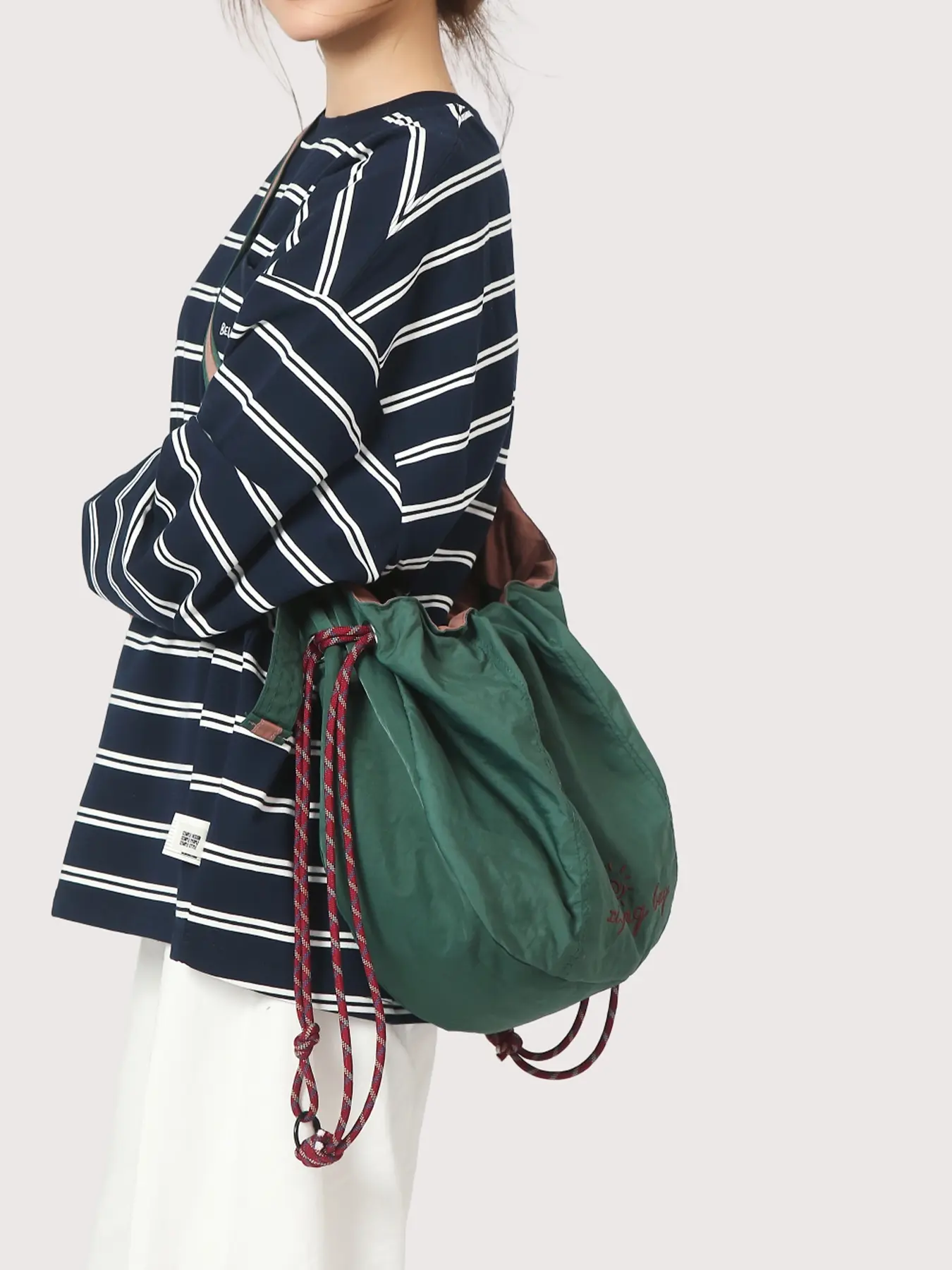 Women's Single Shoulder Tote Bag, Solid Color Drawstring Design, Fashionable & Versatile, Casual Simple Style, Daily Commuting Dining Fitness Shopping, Fashionable Bags