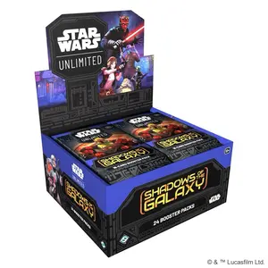 Star Wars Unlimited Shadows of the Galaxy Boost Box 24 Packs - Collectible Trading Card Game