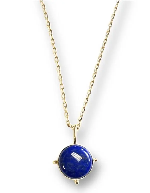 Lapis Charm Necklace