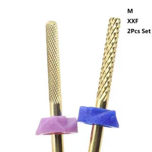 Professional Carbide Nail Drill Bits, Non-Abrasive Electric Nail File Tips, Durable Nail Art Tools for Manicure & Pedicure (m, Xxf)