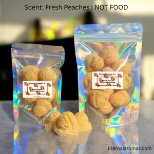 Mini Peach Icecream Scoop Wax Melts | Peach Scoop Wax Melts | Icecream Scoops | Mini Wax Melts | Icecream Candle | Food Wax Melts | Realistic Food Wax Melts | Decor Ornaments Freshener Decoration Made-To-Order