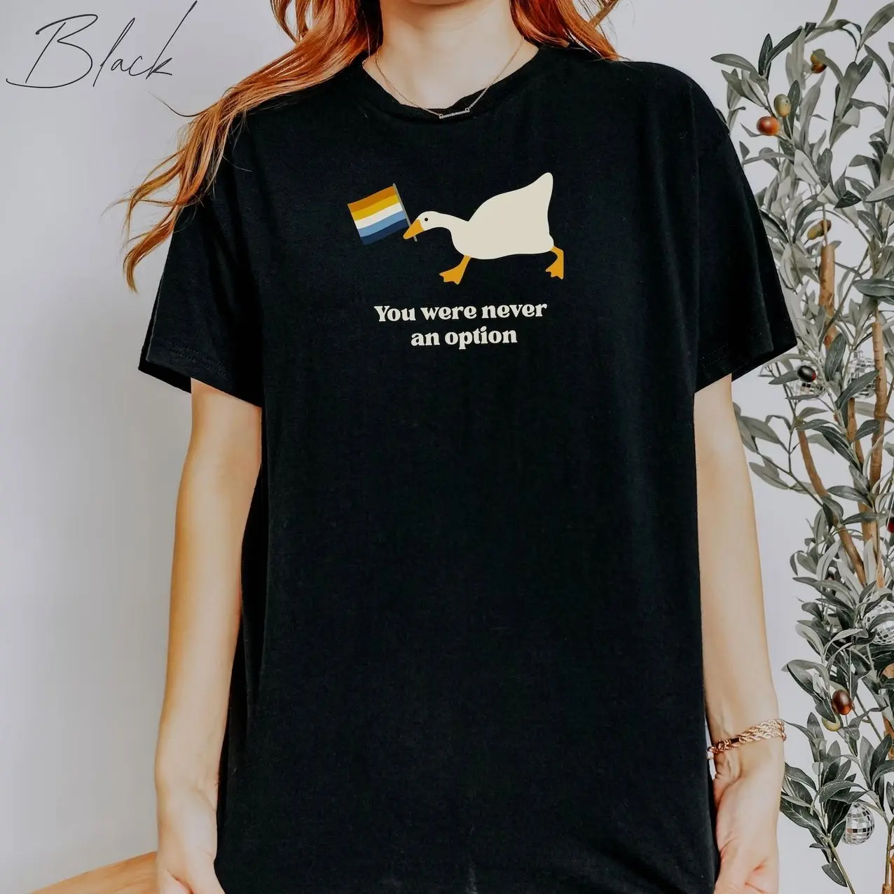 Aromantic Asexual Silly Goose shirt, Aroace flag, Cool Queer Gift, Unhinged shirts, Aro-Ace Pride tshirt, Funny Meme t-shirt, LGBT Pride Tee 9