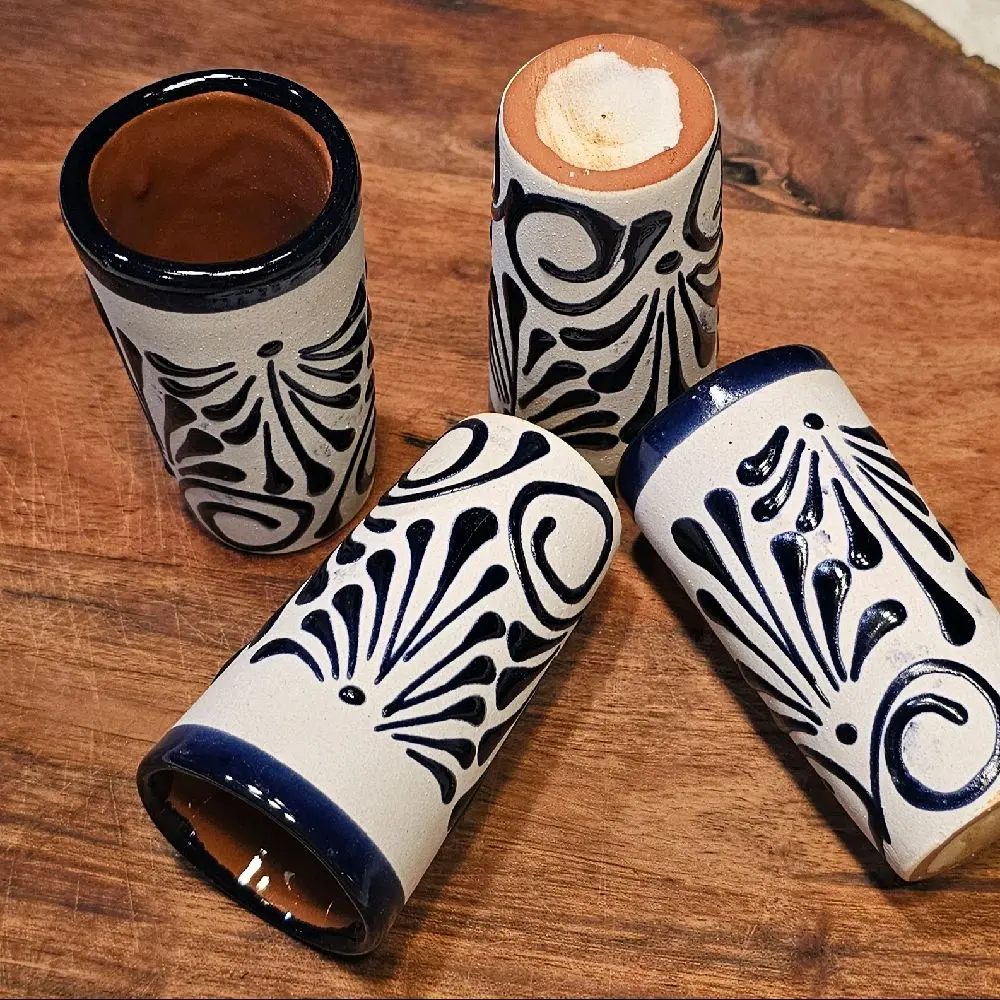 Mexican SHOT glasses Artesanal (1 pc) 2oz Unique Design Mexican SHOT glasses Artesanal (1 pc) 2oz Unique Design