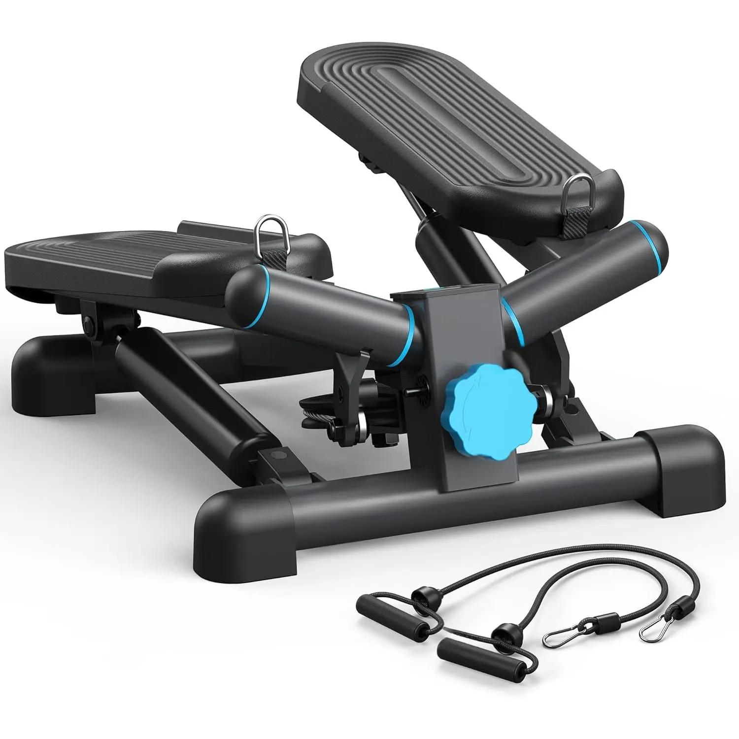 US Seller203     Stepper for Exercise, Twist Stair Stepper 330LBS Capacity, Stepper Exercise Equipment with Resistance Bands for Full Body Workout at Home