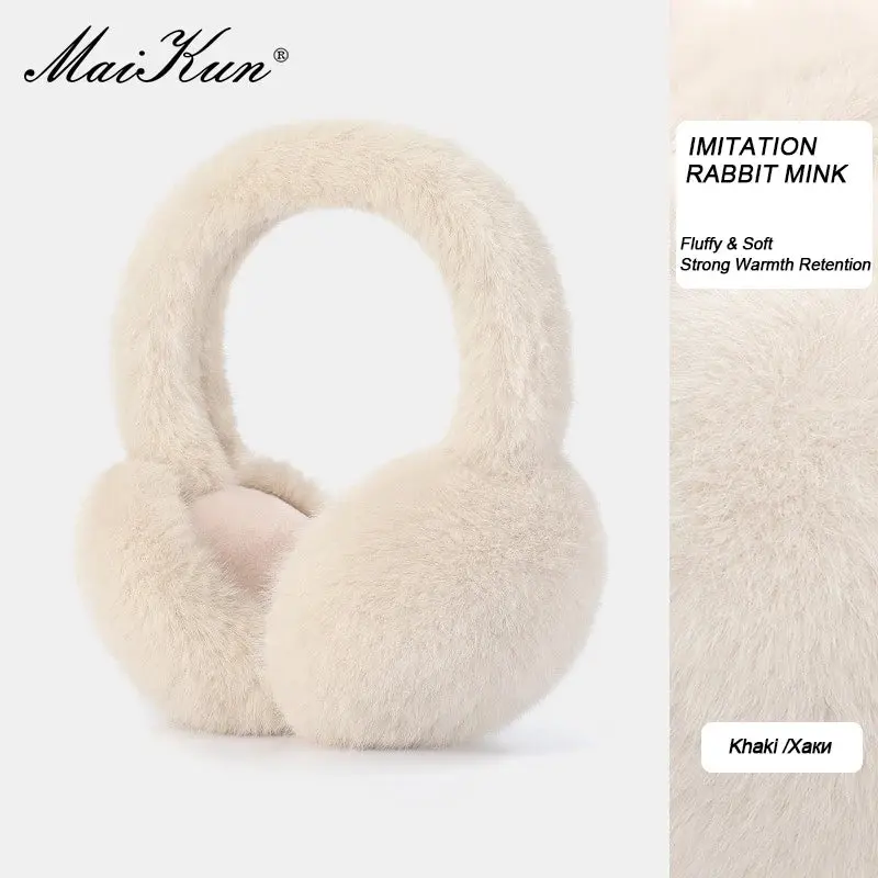 New Thermal Earmuffs All-Match Autumn&Winter Cycling Thickened Ear Bags Imitation Rabbit Marten Ear Muffs