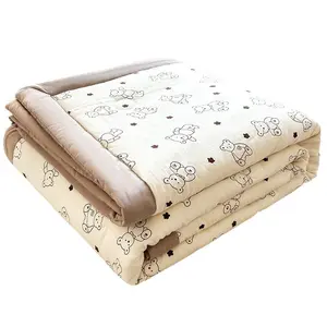 A-Class Cotton Summer Comforter Lightweight Breathable Thin Quilt for Kids & Adults Machine Washable Summer Bedding Soft & Skin-Friendly Cotton Filling Blanket