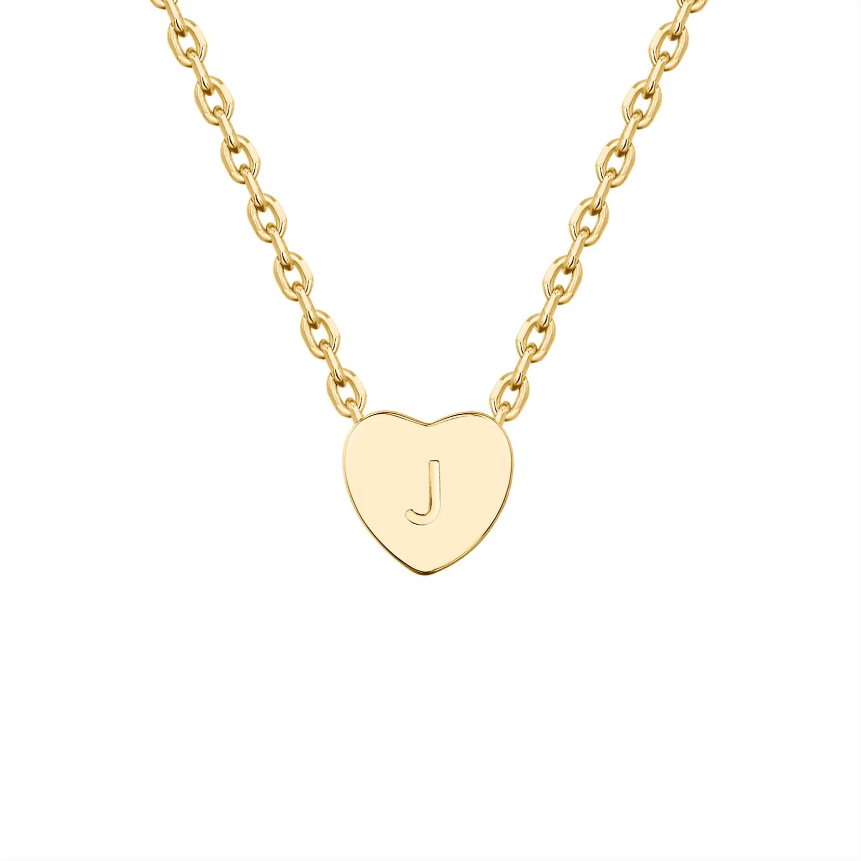 PAVOI 14K Gold Plated Mini Dainty Heart Initial Necklace - Slider Adjustable Necklace - 18" - Letter Necklaces for Women PAVOI 14K Gold Plated Mini Dainty Heart Initial Necklace - Slider Adjustable Necklace - 18" - Letter Necklaces for Women
