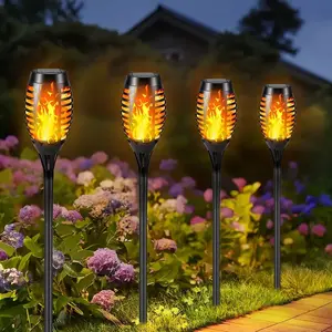 Solar Flame Lights, LED Torch Lights, Outdoor Garden Decorative Lights, Solar Landscape Lights, Lawn Lights,Halloween decorative lights Powered waterproof solar light