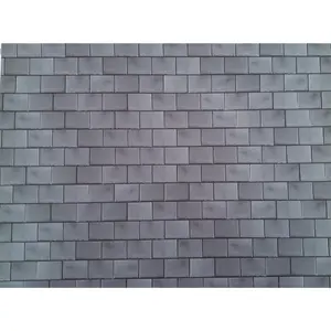 Dollhouse Gray Slate Roofing Card Sheet Tiles Embossed 1:12 Scale Roof Shingles