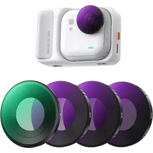 K&F CONCEPT Go Ultra Camera Lens Accessories Kit, 4-Pack CPL ND8 ND16 ND32 Neutral Density Polarizing Filters with 28 Multi-Layer Coating, Aluminum Alloy Frame for Insta360 GO Ultra