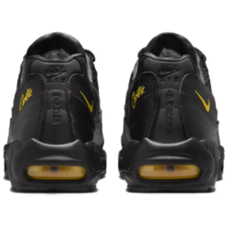 Men's Corteiz x Nike Air Max 95 Tour Yellow Low-Top Lifestyle Footwear - Comfortable, Durable Trending Trainer, Official House White Casual Athletic Shoes (Maison Mihara Collaboration)