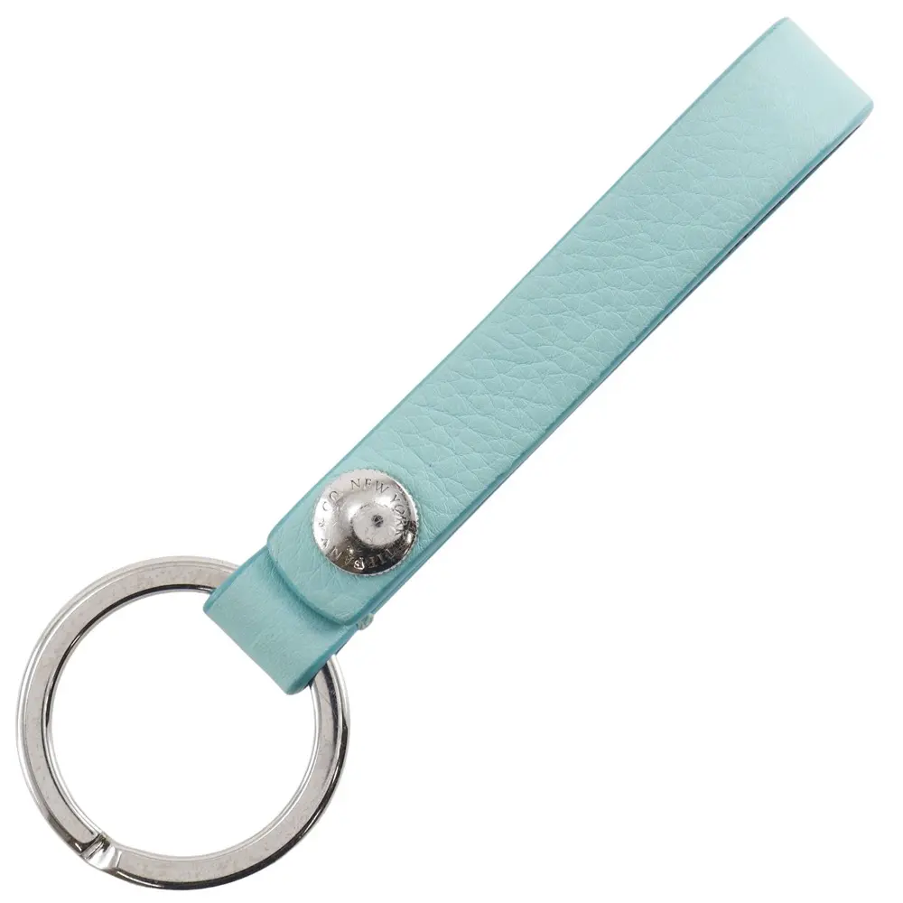Pre-owned Tiffany & Co. Others Small Leather Goods Tiffany Metal Leather Key Holder