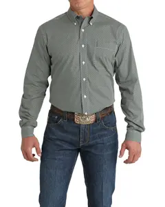 Cinch Men's Men'S Geo Print Long Sleeve Button-Down Western Shirt - Mtw1347115