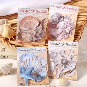 30 Sheets Shell Pattern Sticker Pack, Shell Series Decorative Stickers for Journals, Bottles & More, Multi-Scene Decoration
