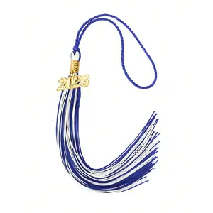 Graduation Cap Set 2026, Blue Fringe Design, Pendant Decoration, Perfect Grad Gift & Accessory, Tassel Charm, Bling Accessories