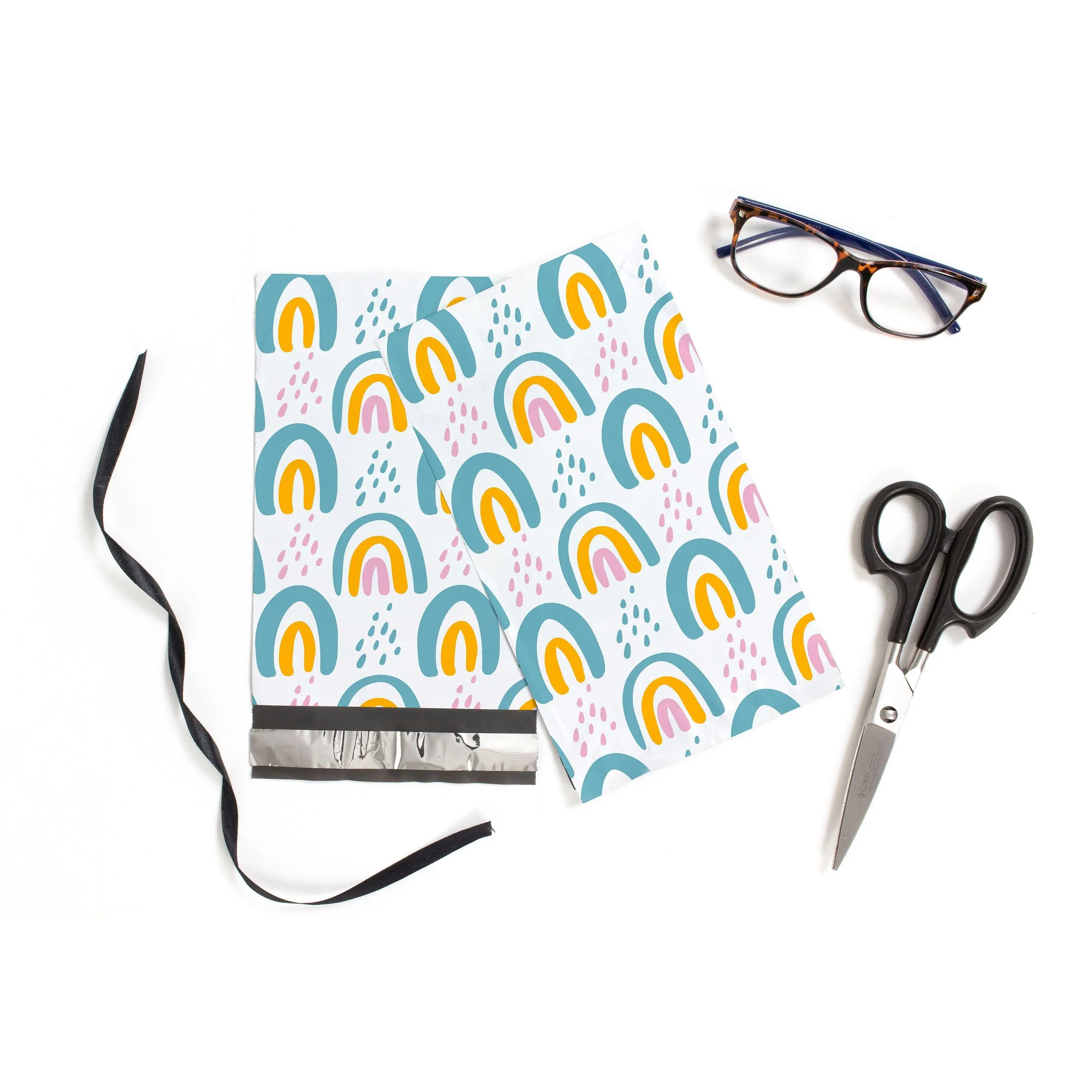 Boho Rainbow Polymailers - 6"x9" - Ideal for Shipping & Mailing