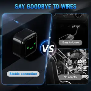 Upgrade 2-in-1 Wireless Adapter, Car Audio Gadget, Converts Wired Auto to Wireless for Devices, Vehicle Accessories, Auto Parts Accessories