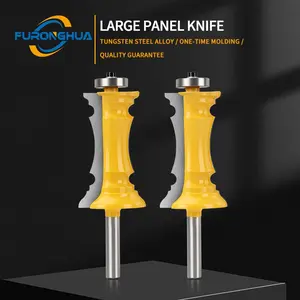 Woodworking Router Bit Frame Knife Panel Knife European Style Line Knife Classical Line Knife Handrail Knife Fish Tail Shape Multi-Line DIY Frame Woodworking Tools Hardware