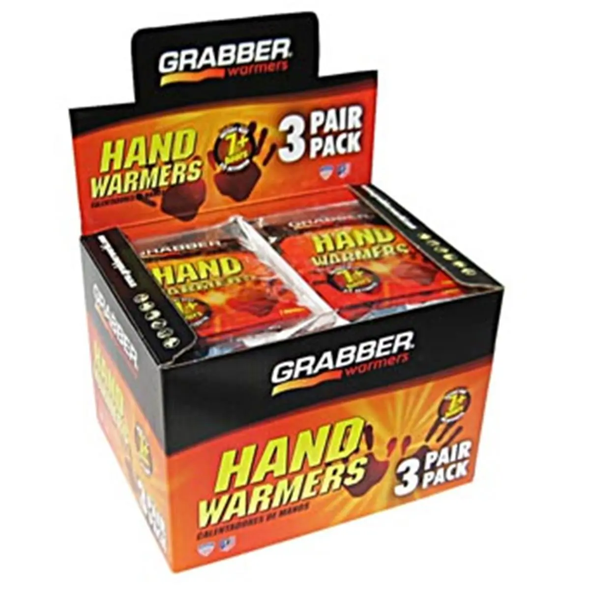 212 MAIN Disposable Hand Warmers, 3 Pairs - Portable Heat Grabber Warmers for Outdoor Sports, Fishing, Cold Weather Use